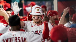 TST Images: Angels beat Guardians, 10-4, at Angel Stadium taken at Angel Stadium (Los Angeles Angels). Photo by Robert Talamantes- The Sporting Tribune