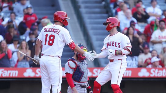 Angels walk their way into victory against the Red Sox taken at Angel Stadium (Los Angeles Angels)
