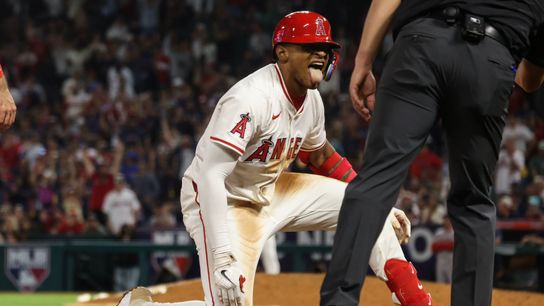 Moore’s clutch homers lift Angels over Red Sox  taken at Angel Stadium (Los Angeles Angels)