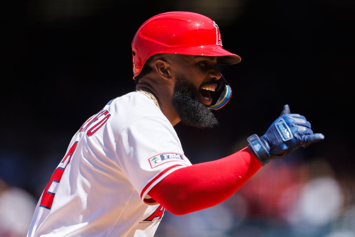 Luis Rengifo #2 of the Los Angeles Angels celebrates during the game against the Washington Nationals at Angel Stadium of Anaheim on June 29, 2025 in Anaheim, California. Luis Rengifo #2 of the Los Angeles Angels celebrates during the game against the Washington Nationals at Angel Stadium of Anaheim on June 29, 2025 in Anaheim, California.