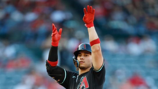 Dodgers acquire Alek Thomas from Diamondbacks taken at Dodger Stadium (Los Angeles Dodgers). Photo by Robert Sloter - The Sporting Tribune