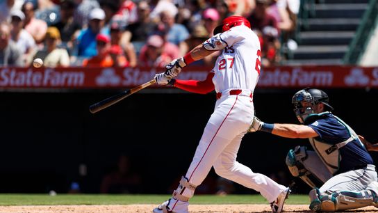 Mike Trout hits RBI 1,000 in win over Mariners taken at Angel Stadium (Los Angeles Angels)