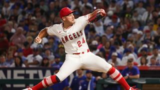Angels’ Robert Stephenson Facing Uncertain 2026 After Elbow Setback taken in Tempe (Los Angeles Angels). Photo by Paige Creason - The Sporting Tribune