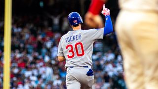Cubs' Kyle Tucker hits two home runs against Angels, three in two games taken at Angel Stadium (Los Angeles Angels). Photo by Justin Mendez-The Sporting Tribune