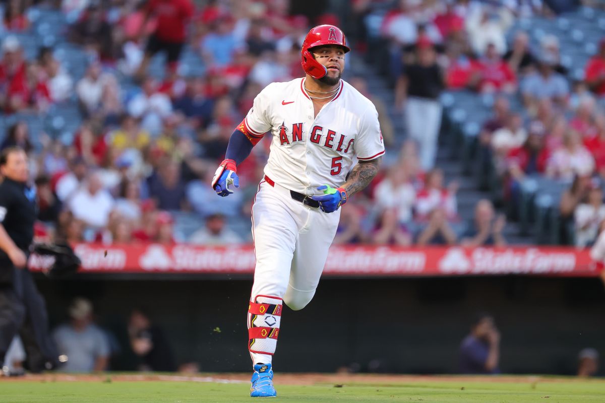 #5 Yoan Moncada of the Los Angeles Angels runs the bases during an MLB game against the Minnesota Twins Tuesday September 9, 2025 in Anaheim, CA. #5 Yoan Moncada of the Los Angeles Angels runs the bases during an MLB game against the Minnesota Twins Tuesday September 9, 2025 in Anaheim, CA.