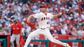 Angels drop series opener and potentially lose Logan O’Hoppe to injury taken Angel Stadium (Los Angeles Angels). Photo by Robert Sloter - The Sporting Tribune