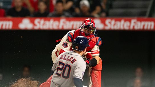 Nightmare ninth inning spells defeat for Angels against Astros taken at Angel Stadium (Los Angeles Angels). Photo by Edwin So - The Sporting Tribune