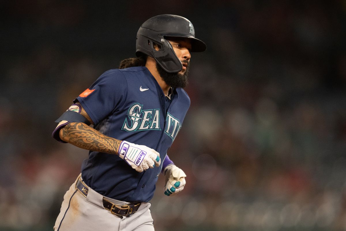 Seattle Mariners short stop J.P. Crawford (3) runs past third base after hitting a homerun during an MLB match between Seattle Mariners and Los Angeles Angels on Monday, September 14, 2026 at Angel Stadium in Anaheim, California. Seattle Mariners short stop J.P. Crawford (3) runs past third base after hitting a homerun during an MLB match between Seattle Mariners and Los Angeles Angels on Monday, September 14, 2026 at Angel Stadium in Anaheim, California.