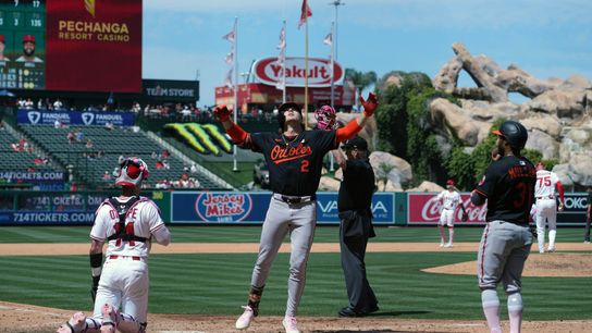 Connor Brogdon has a nightmare sixth inning against Baltimore taken at Angel Stadium (Los Angeles Angels)