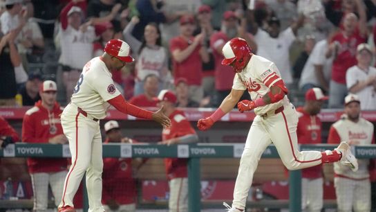 Moore hits first homer, Kikuchi fans 9 in 10-inning loss to Astros taken at Angel Stadium (Los Angeles Angels)