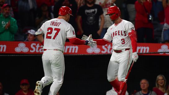 Angels notebook: Mike Trout mashes, Kyle Hendricks finishes season strong, Angel's youth impresses and the Astros are kept further back of the playoffs taken at Angel Stadium (Los Angeles Angels)