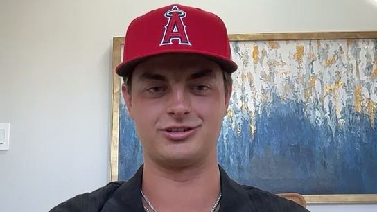 Angels select Tyler Bremner with the second overall pick taken at Angel Stadium (Los Angeles Angels)