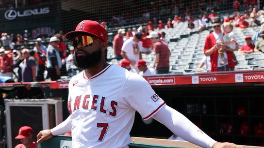 Jo Adell on Kurt Suzuki, Angels’ 2026 outlook taken at Angel Stadium (Los Angeles Angels)