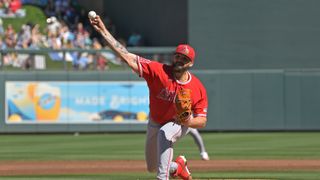 Alek Manoah faces rotation questions after tough spring outings taken in Tempe (Los Angeles Angels). Photo by Jayne Kamin-Oncea-Imagn Images
