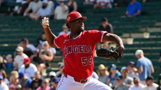 Angels announce Jose Soriano as Opening Day Starter taken in Tempe (Los Angeles Angels). Photo by Matt Kartozian-Imagn Images