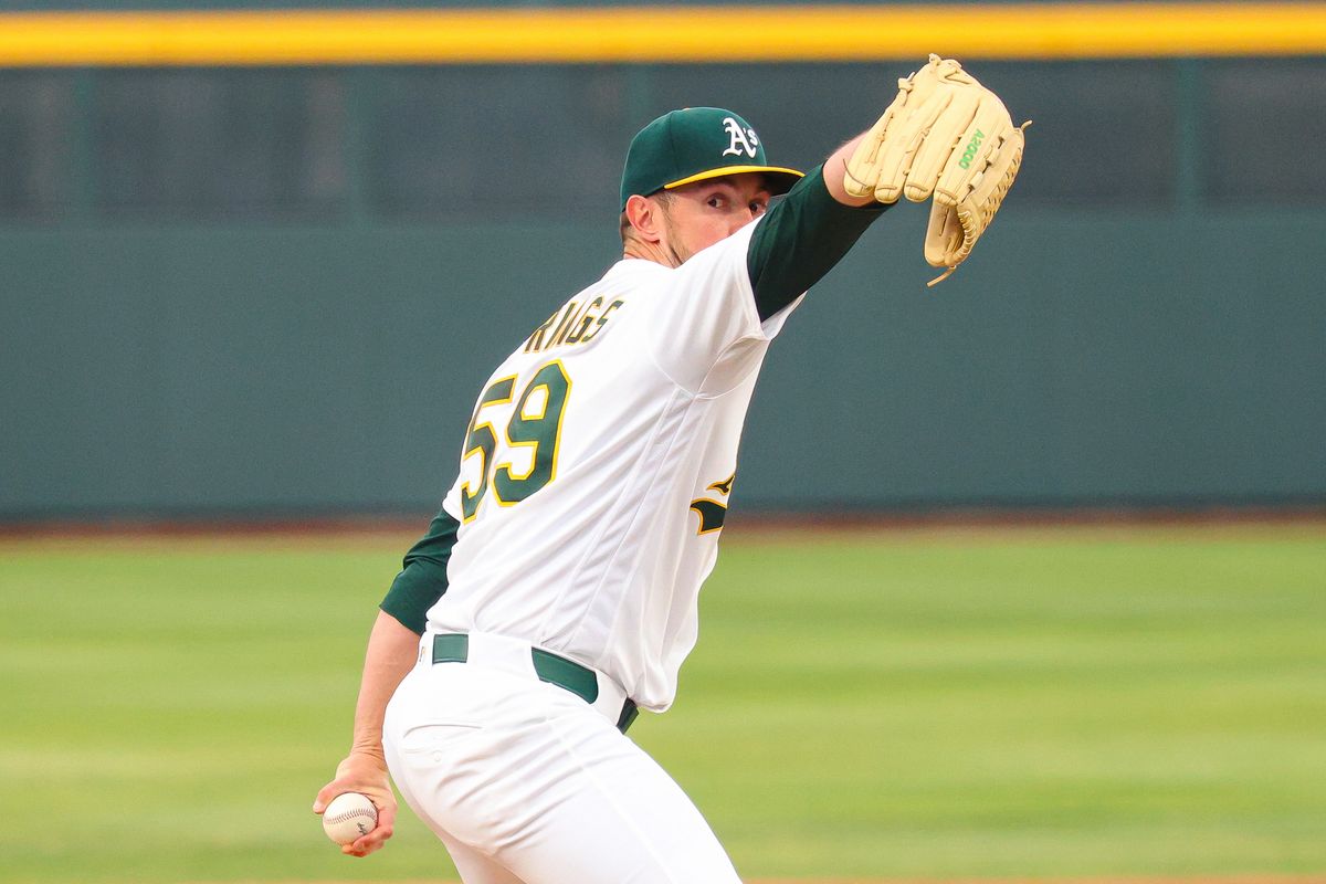 Athletics LHP Jeffrey Springs (59) throws a pitch against the Milwaukee Brewers during an MLB game on Monday June 8, 2026, at the Las Vegas Ballpark in Las Vegas, Nevada. Athletics LHP Jeffrey Springs (59) throws a pitch against the Milwaukee Brewers during an MLB game on Monday June 8, 2026, at the Las Vegas Ballpark in Las Vegas, Nevada.