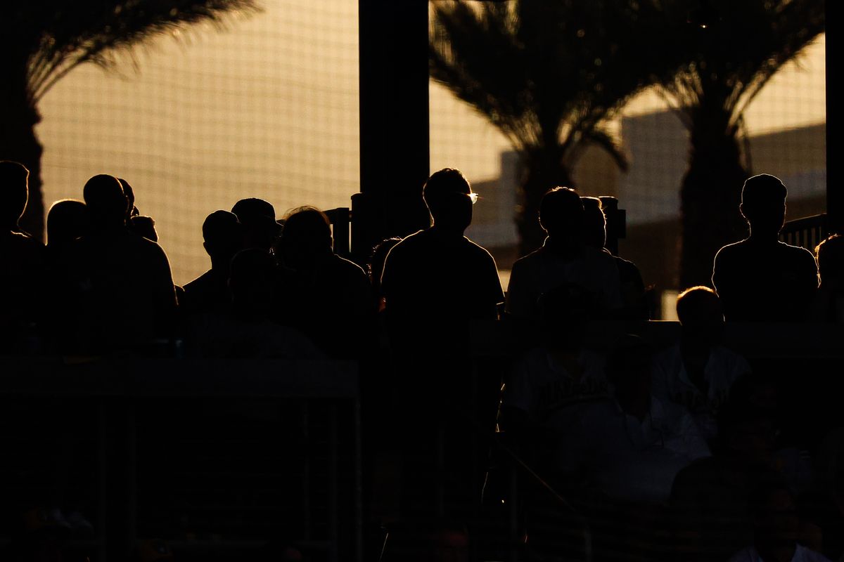 Spectators watch an MLB game between the Athletics and Milwaukee Brewers on Monday June 8, 2026, at the Las Vegas Ballpark in Las Vegas, Nevada. Spectators watch an MLB game between the Athletics and Milwaukee Brewers on Monday June 8, 2026, at the Las Vegas Ballpark in Las Vegas, Nevada.