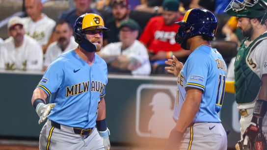TST Images: Brewers outlast the Athletics, 15-14, in 13 innings at Las Vegas Ballpark taken at Las Vegas Ballpark (Athletics). Photo by RJ Forbus - The Sporting Tribune