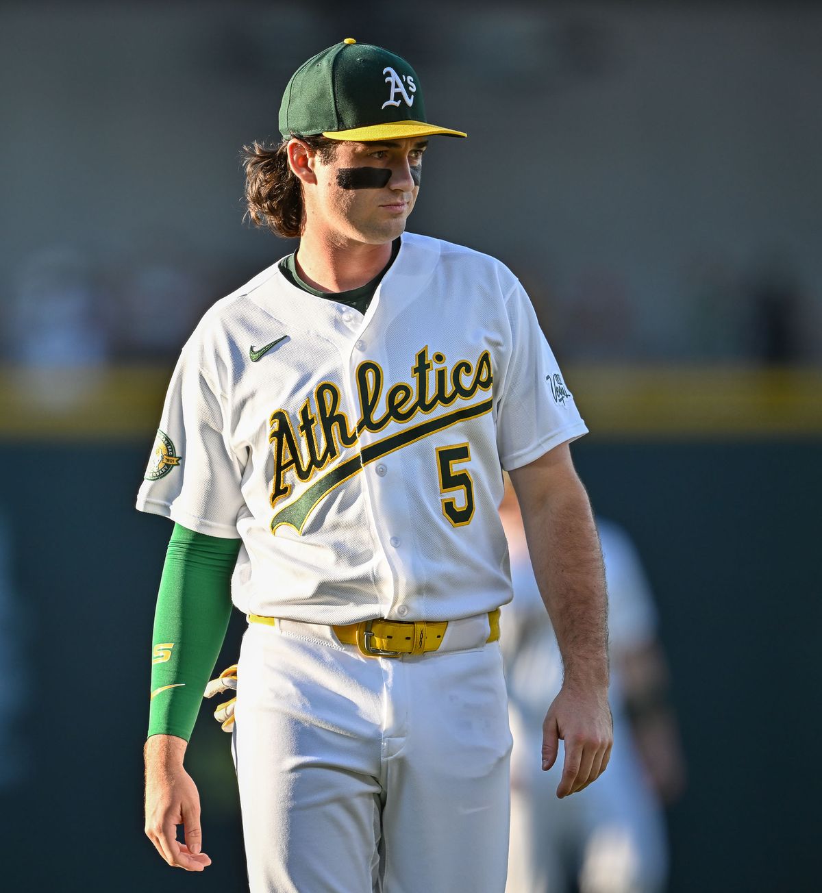The Las Vegas Athletics short stop Jacob Wilson (5) during the MLB game against the Colorado Rockies Saturday June 13th, 2026 in Las Vegas, NV.