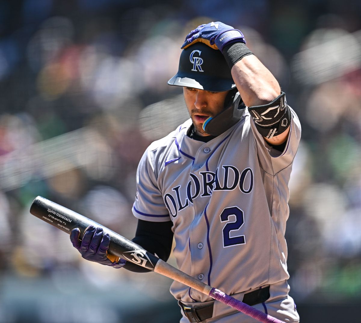 The Colorado Rockies right fielder Tyler Freeman (2) was reinstated from injured list (concussion) and played today during the MLB game against the Las Vegas Athletics Sunday June 14th, 2026 in Las Vegas, NV.