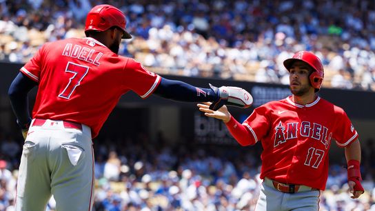 Angels pass the baton around in win over the Dodgers taken Dodgers Stadium (Los Angeles Angels). Photo by Ric Tapia - The Sporting Tribune