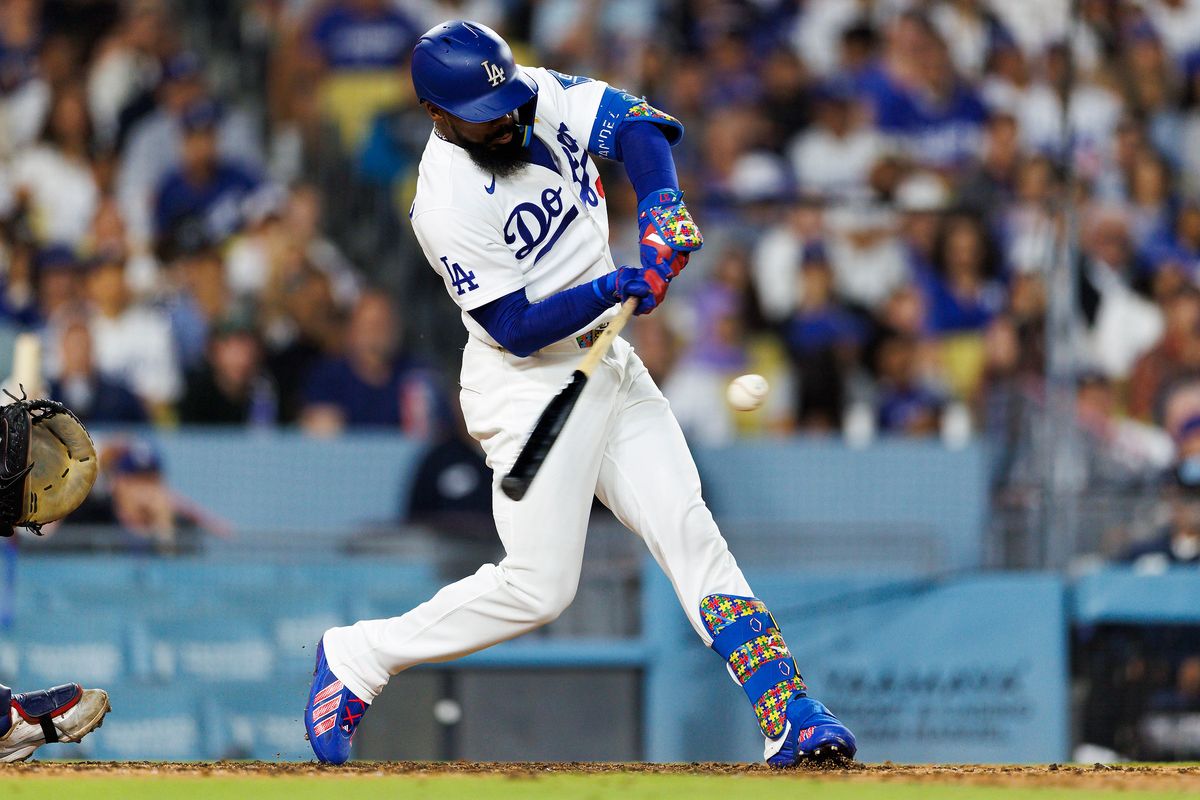 Teoscar Hernandez #37 of the Los Angeles Dodgers hits during the game against the Washington Nationals at Dodger Stadium on September 6, 2026 in Los Angeles, California. Teoscar Hernandez #37 of the Los Angeles Dodgers hits during the game against the Washington Nationals at Dodger Stadium on September 6, 2026 in Los Angeles, California.
