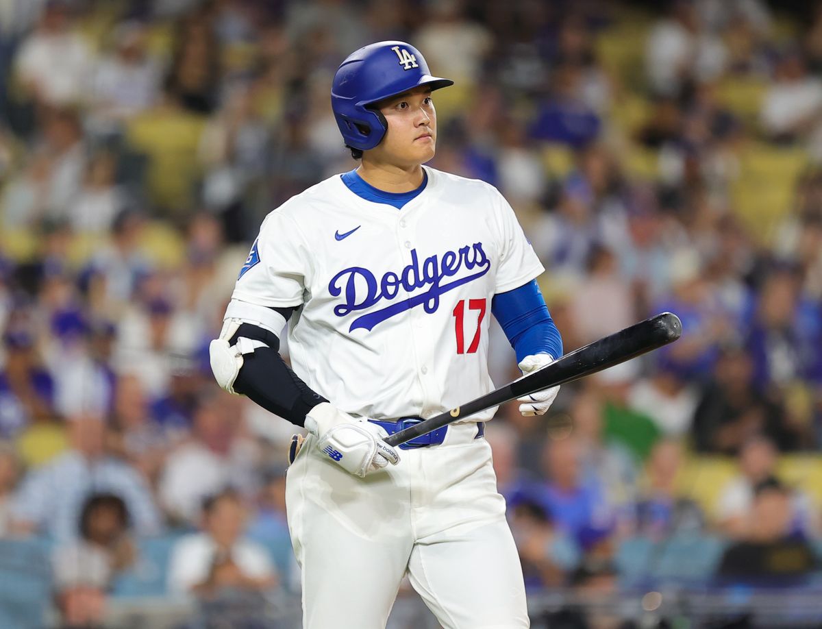 #17 Shohei Ohtani of the Los Angeles Dodgers prepares for his at bat during an MLB baseball game against the Arizona Diamondbacks on August 29, 2025 in Los Angeles, CA. #17 Shohei Ohtani of the Los Angeles Dodgers prepares for his at bat during an MLB baseball game against the Arizona Diamondbacks on August 29, 2025 in Los Angeles, CA.