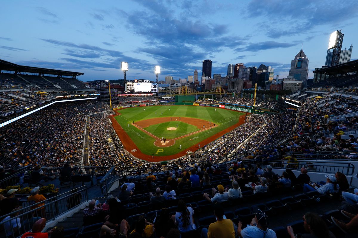 General view of PNC Park during a game between the Dodgers and Pirates on September 03, 2025 in Pittsburgh.