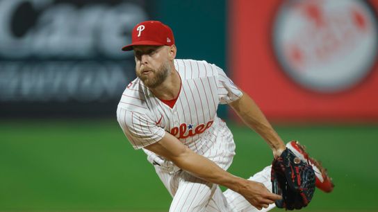 Zack Wheeler #45 of the Philadelphia Phillies pitches against the Los Angeles Dodgers at Citizens Bank Park on July 21, 2026 in Philadelphia, Pennsylvania. Zack Wheeler #45 of the Philadelphia Phillies pitches against the Los Angeles Dodgers at Citizens Bank Park on July 21, 2026 in Philadelphia, Pennsylvania.
