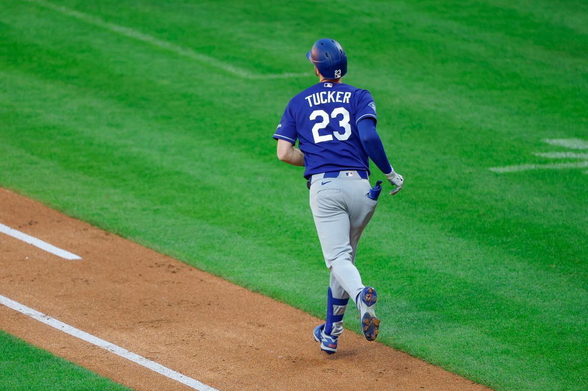 Kyle Tucker #23 of the Los Angeles Dodgers rounds the bases after hitting a home run against the New York Mets at Citi Field on July 25, 2026 in New York, New York. Kyle Tucker #23 of the Los Angeles Dodgers rounds the bases after hitting a home run against the New York Mets at Citi Field on July 25, 2026 in New York, New York.