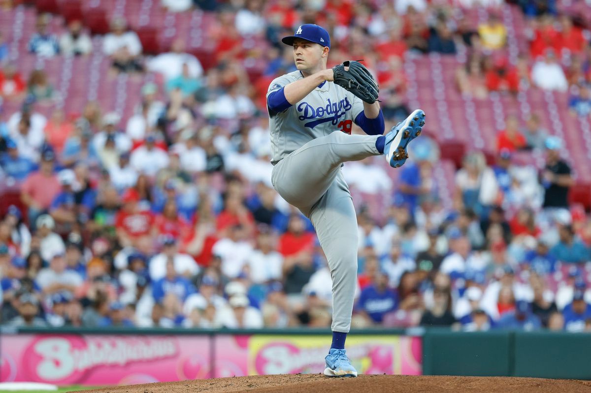 Tarik Skubal #29 of the Los Angeles Dodgers pitches against the Cincinnati Reds at Great American Ball Park on September 14, 2026 in Cincinnati, Ohio. Tarik Skubal #29 of the Los Angeles Dodgers pitches against the Cincinnati Reds at Great American Ball Park on September 14, 2026 in Cincinnati, Ohio.