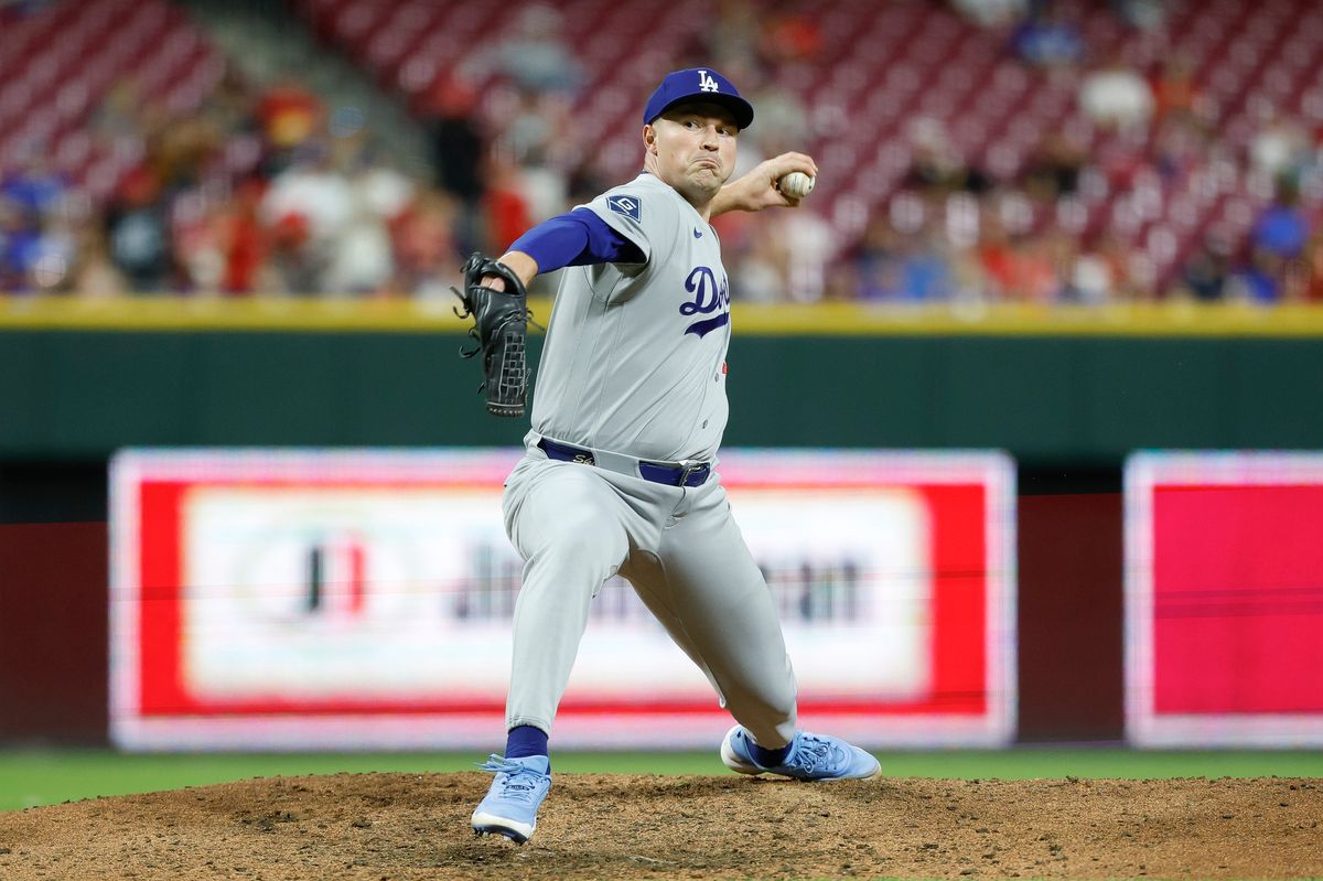 Tarik Skubal #29 of the Los Angeles Dodgers pitches against the Cincinnati Reds at Great American Ball Park on September 14, 2026 in Cincinnati, Ohio. Tarik Skubal #29 of the Los Angeles Dodgers pitches against the Cincinnati Reds at Great American Ball Park on September 14, 2026 in Cincinnati, Ohio.