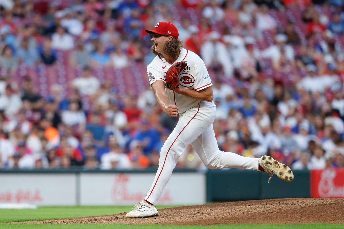 Rhett Lowder #25 of the Cincinnati Reds pitches against the Los Angeles Dodgers at Great American Ball Park on September 15, 2026 in Cincinnati, Ohio. Rhett Lowder #25 of the Cincinnati Reds pitches against the Los Angeles Dodgers at Great American Ball Park on September 15, 2026 in Cincinnati, Ohio.