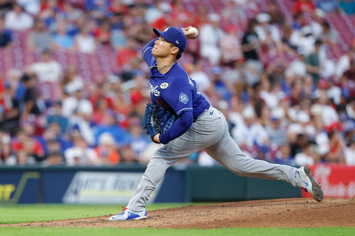 Yoshinobu Yamamoto #18 of the Los Angeles Dodgers pitches against the Cincinnati Reds at Great American Ball Park on September 15, 2026 in Cincinnati, Ohio. Yoshinobu Yamamoto #18 of the Los Angeles Dodgers pitches against the Cincinnati Reds at Great American Ball Park on September 15, 2026 in Cincinnati, Ohio.