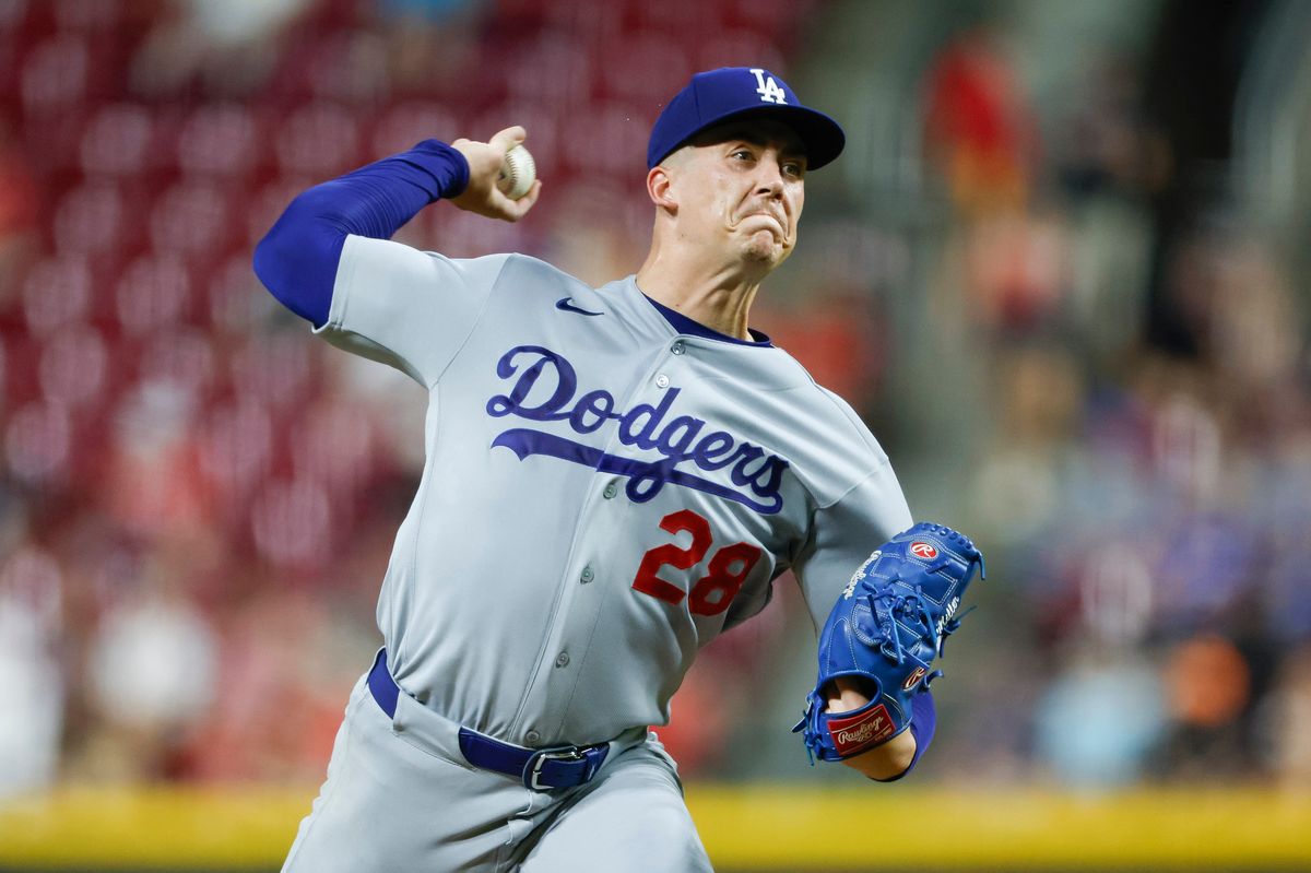 Bobby Miller #28 of the Los Angeles Dodgers pitches against the Cincinnati Reds at Great American Ball Park on September 16, 2026 in Cincinnati, Ohio. Bobby Miller #28 of the Los Angeles Dodgers pitches against the Cincinnati Reds at Great American Ball Park on September 16, 2026 in Cincinnati, Ohio.