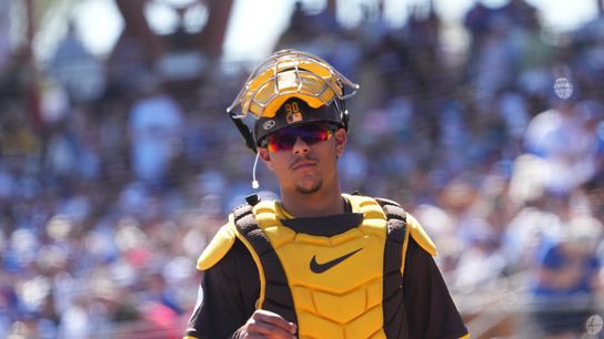 Padres top prospect Ethan Salas makes Majors debut at Cincinnati taken at Great American Ball Park (San Diego Padres)