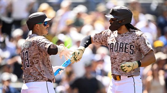 Tatis and Merrill keep blasting, Padres punish Twins bullpen again to sweep series taken at Petco Park (San Diego Padres). Photo by Denis Poroy - Imagn Images