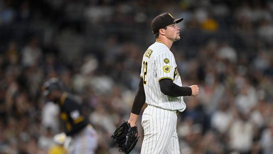 ‘He’s human’: Mason Miller’s rare mistake costs Padres against Pirates taken at Petco Park (San Diego Padres). Photo by Denis Poroy-Imagn Images