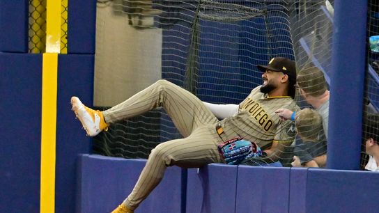 Padres throw it away in fourth, Rays make error hurt in series opener loss taken at Tropicana Field (San Diego Padres). Photo by Pablo Robles - Imagn Images