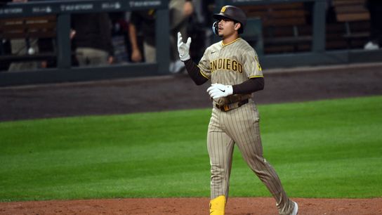 Salas swats first two MLB home runs, Padres pour it on in win at Colorado taken at Coors Field (San Diego Padres)