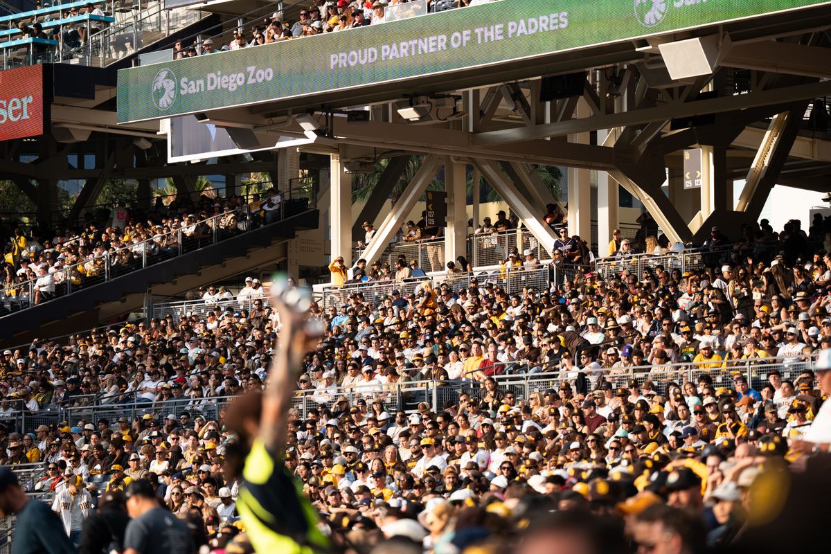 The San Diego Padres take on the Washington Nationals during an MLB game on June 23, 2025 at Petco Park in San Diego, CA.