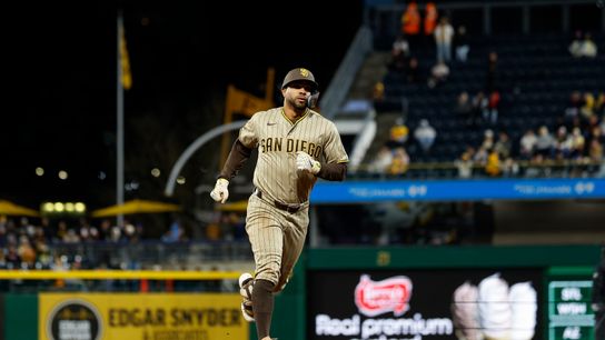 Xander Bogaerts #2 hits a home run gainst the Pirates at PNC Park on April 7, 2025 in Pittsburgh. Xander Bogaerts #2 hits a home run gainst the Pirates at PNC Park on April 7, 2025 in Pittsburgh.