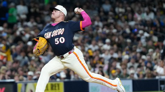 Padres relief pitcher Adrian Morejon (50) pitches the ball during an MLB baseball game against the Athletics, Friday May 22, 2026 in San Diego, California. Padres relief pitcher Adrian Morejon (50) pitches the ball during an MLB baseball game against the Athletics, Friday May 22, 2026 in San Diego, California.