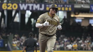 Manny comes up late again, Padres win pitching duel in Milwaukee taken at American Family Field. (San Diego Padres). Photo by Michael McLoone-Imagn Images