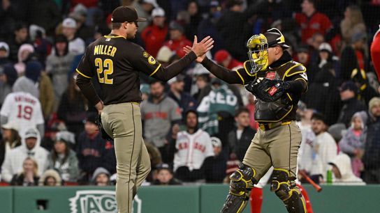 Clutch late hits by Tatis, Laureano push Padres past Red Sox taken at Fenway Park (San Diego Padres). Photo by Eric Canha - Imagn Images