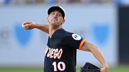 Walker Buehler delivers statement win for the Padres over Dodgers taken at Petco Park (San Diego Padres). Photo by Denis Poroy-Imagn Images