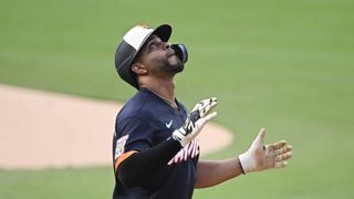 Bogaerts homers, but Padres offense largely quiet for most of loss to Blue Jays taken at Petco Park (San Diego Padres). Photo by Denis Poroy - Imagn Images