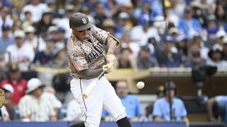 Padres rally past Blue Jays behind Machado's big day, another late France RBI taken at Petco Park (San Diego Padres). Photo by Denis Poroy - Imagn Images
