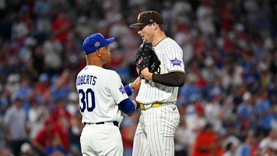 Miller throws heat to lone batter, pitching breaks records at All-Star Game taken at Citizens Bank Park (San Diego Padres). Photo by Eric Hartline - Imagn Images