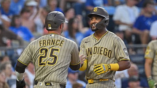 Hart Broken: Padres rally late but can’t hold on in extra innings loss to Royals taken at Kauffman Stadium (San Diego Padres). Photo by Peter Aiken - Imagn Images